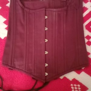 Authentic CORSET Maroon and black